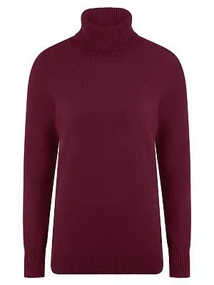 Rollkragen-Pullover aus 100% Premium-Kaschmir Peter Hahn rot
