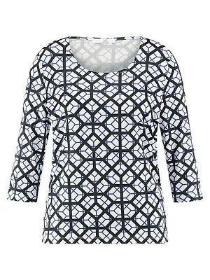 Rundhals-Shirt 3/4-Arm Emilia Lay weiss