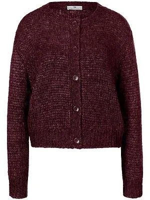Strickjacke überschnittener Schulter Peter Hahn rot