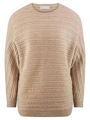 Rundhals-Pullover Kaschmir include beige