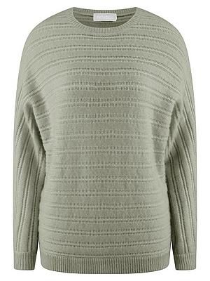 Rundhals-Pullover Kaschmir include grün