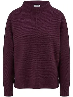Pullover aus Schurwolle und Kaschmir Peter Hahn lila