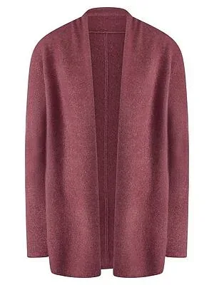 Long-Strickjacke aus Kaschmir include pink