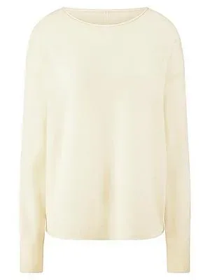 Pullover U-Boot-Ausschnitt aus Schurwolle Peter Hahn weiss