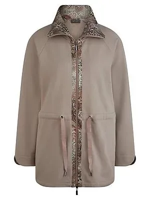 Lange Sweatjacke Peter Hahn beige
