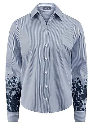 Streifenbluse BASLER blau
