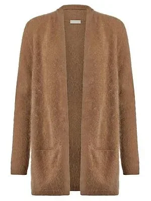 Strickjacke aus 100% Kaschmir Peter Hahn braun