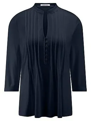 Jerseybluse Peter Hahn blau