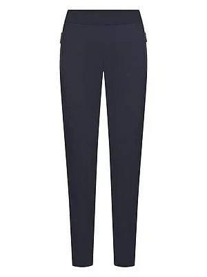 Knöchellange Slim Fit-Jersey-Hose Raffaello Rossi blau
