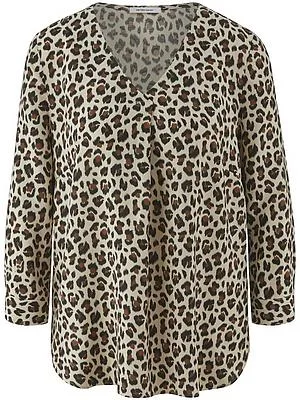 Bluse V-Ausschnitt Peter Hahn beige