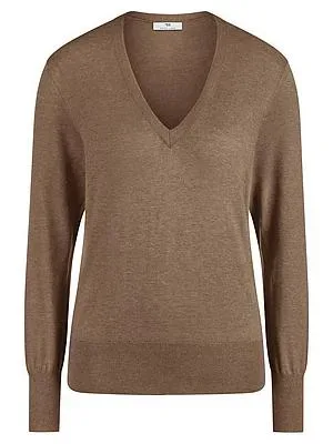V-Pullover Peter Hahn braun