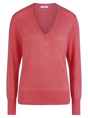 V-Pullover Peter Hahn rot