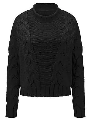 Pullover Stehkragen Peter Hahn schwarz
