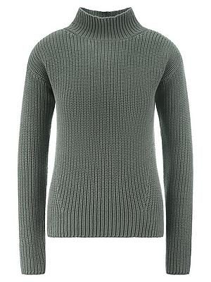 Pullover Stehkragen Peter Hahn grün