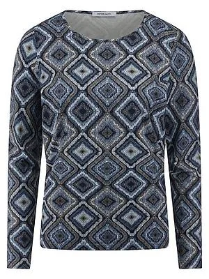Rundhals-Shirt Peter Hahn blau