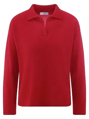 Polo-Pullover Peter Hahn rot