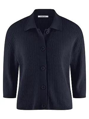Strickjacke 3/4-Arm Peter Hahn blau