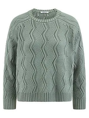 Rundhals-Pullover aus 100% SUPIMA-Baumwolle Peter Hahn grün