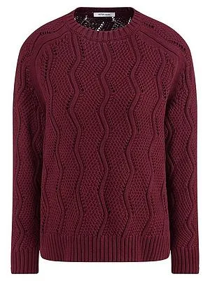 Rundhals-Pullover aus 100% SUPIMA-Baumwolle Peter Hahn rot