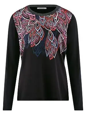 Blusen-Shirt Peter Hahn schwarz