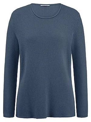 Rundhals-Pullover Peter Hahn blau