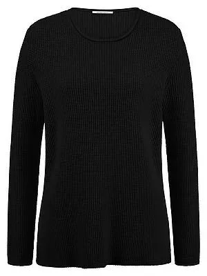 Rundhals-Pullover Peter Hahn schwarz