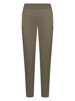 Knöchellange Slim Fit-Jersey-Hose Raffaello Rossi grün