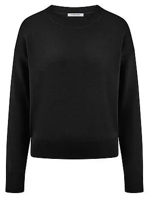 Rundhals-Pullover Peter Hahn schwarz