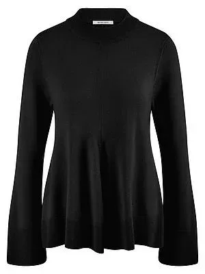 Rundhals-Pullover Peter Hahn schwarz