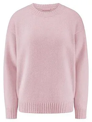 Rundhals-Pullover Kaschmir Peter Hahn rosé