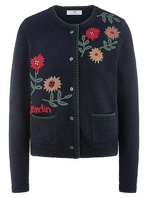 Strickjacke Peter Hahn blau