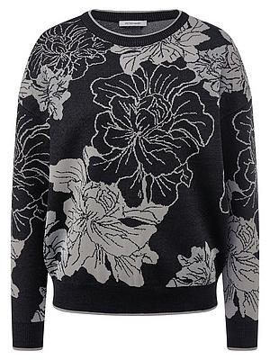 Rundhals-Pullover Peter Hahn schwarz