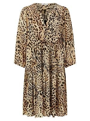 Kleid 3/4-Ballonarm Peter Hahn beige