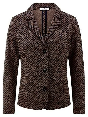 Jersey-Blazer Peter Hahn blau