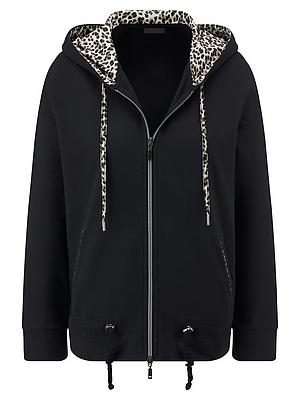 Kapuzen-Sweatjacke Peter Hahn schwarz