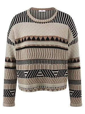 Rundhals-Pullover Peter Hahn beige
