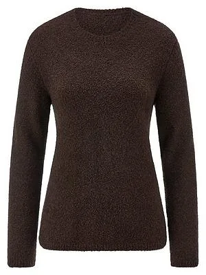Rundhals-Pullover Fadenmeister Berlin braun