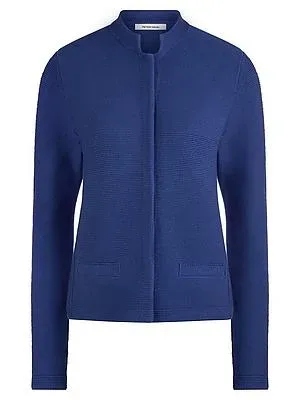 Strickjacke aus 100% SUPIMA®-Baumwolle Peter Hahn blau