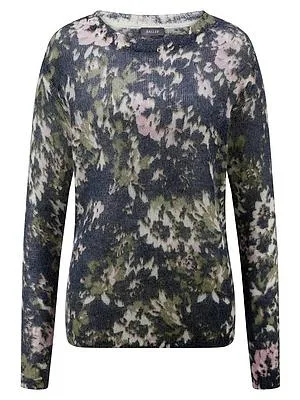 Rundhals-Pullover BASLER blau