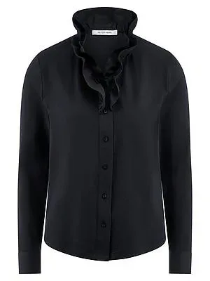 Jersey-Bluse Peter Hahn blau