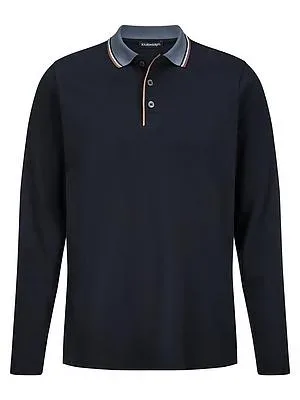 Langarm-Polo-Shirt Louis Sayn blau