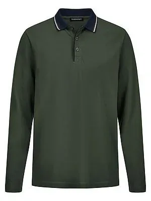 Langarm-Polo-Shirt Louis Sayn grün