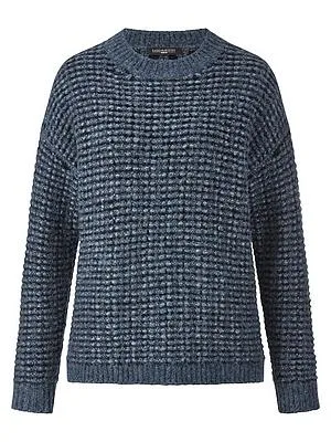 Rundhals-Pullover Fadenmeister Berlin blau