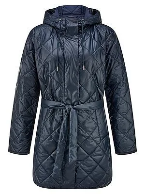 Long-Steppjacke Peter Hahn blau