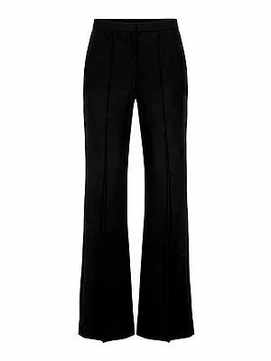 Straight Fit-Hose Modell Dora Flared Raffaello Rossi schwarz