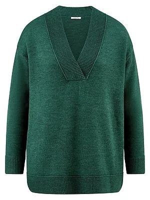 V-Pullover Peter Hahn grün