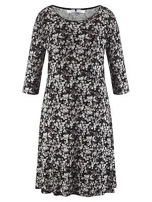 Jersey-Kleid 3/4-Arm Anna Aura schwarz