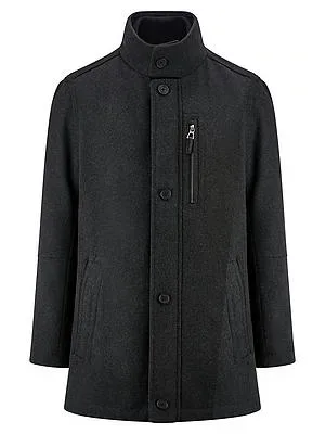 Winterwarme Jacke Peter Hahn grau
