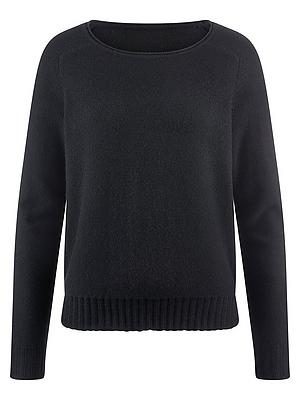 Rundhals-Pullover Peter Hahn schwarz