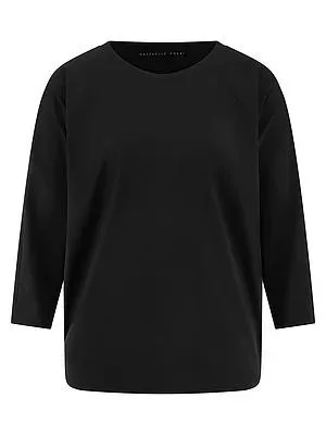 Rundhals-Shirt 3/4-Arm Raffaello Rossi schwarz